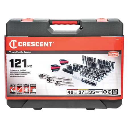 CRESCENT Mechanic Tool Set 121Pc CTK121